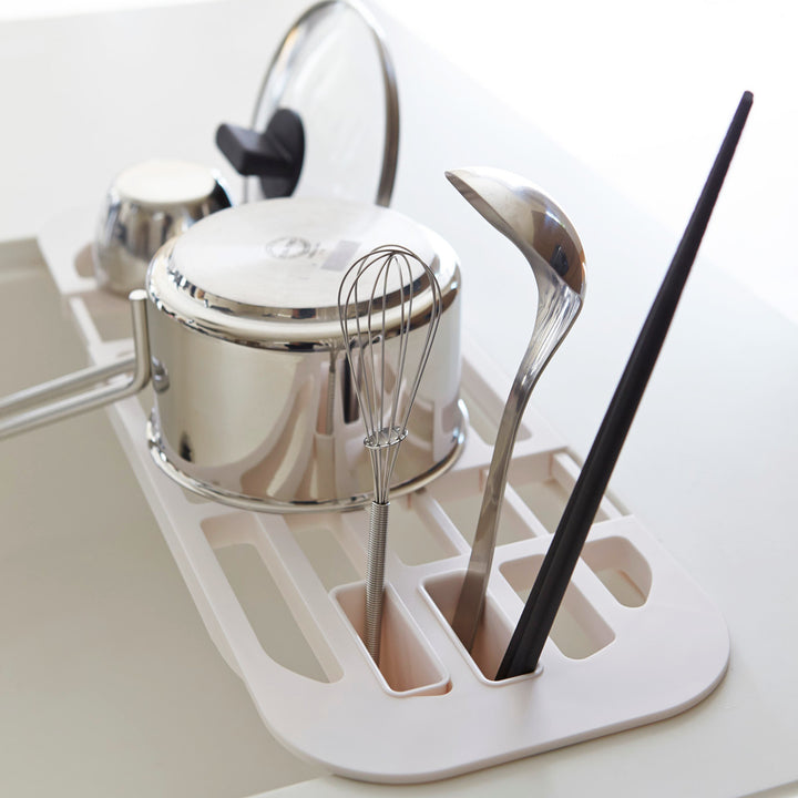 山崎実業AQUA伸縮水切りラックアクア