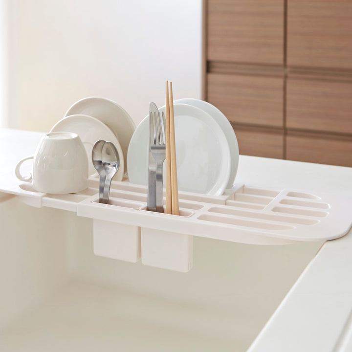 山崎実業AQUA伸縮水切りラックアクア