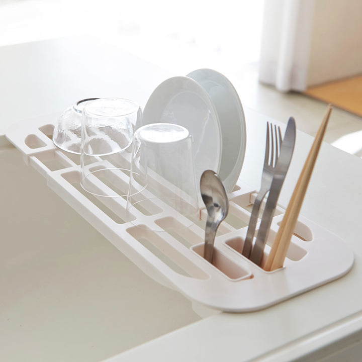 山崎実業AQUA伸縮水切りラックアクア