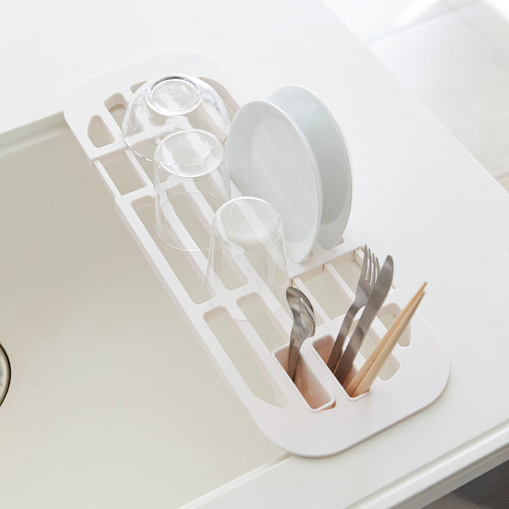 山崎実業AQUA伸縮水切りラックアクア