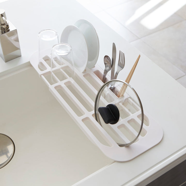 山崎実業AQUA伸縮水切りラックアクア