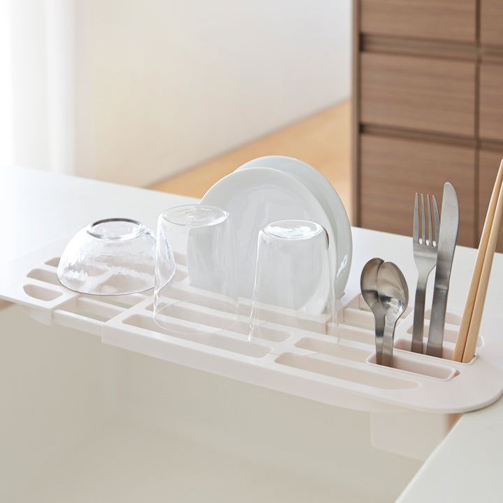 山崎実業AQUA伸縮水切りラックアクア