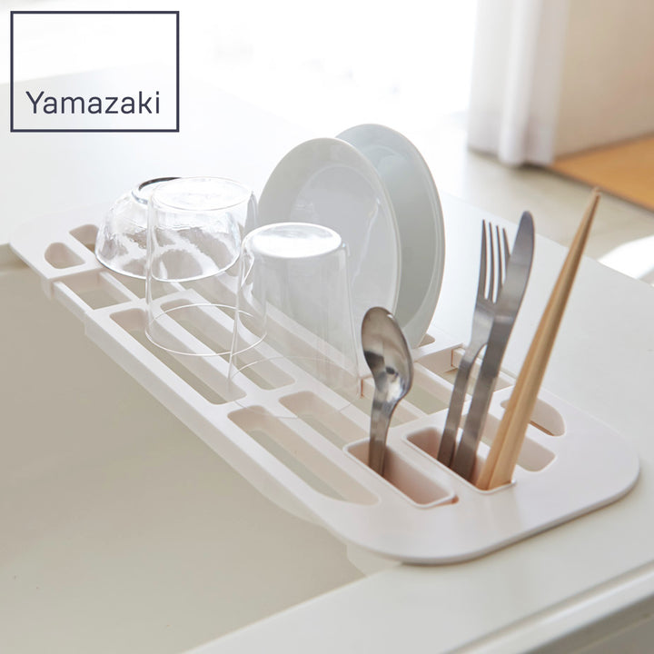 山崎実業AQUA伸縮水切りラックアクア