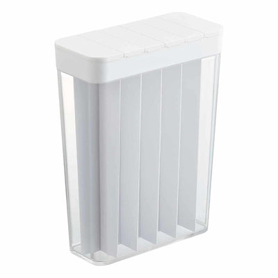 山崎実業 Plate 1合分別 冷蔵庫用米びつ プレート ホワイト