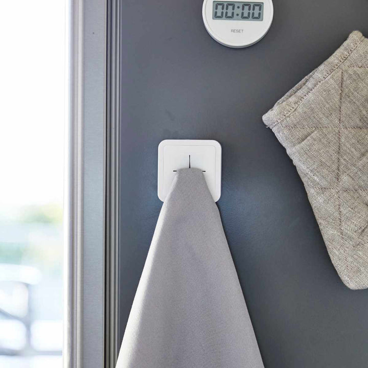 山崎実業AQUAマグネットキッチンタオルホルダーアクアホワイト