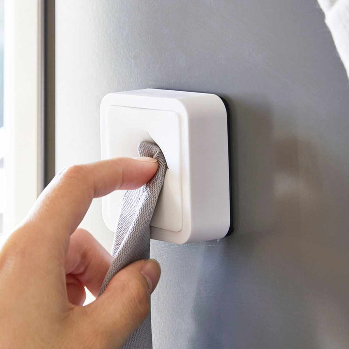 山崎実業AQUAマグネットキッチンタオルホルダーアクアホワイト