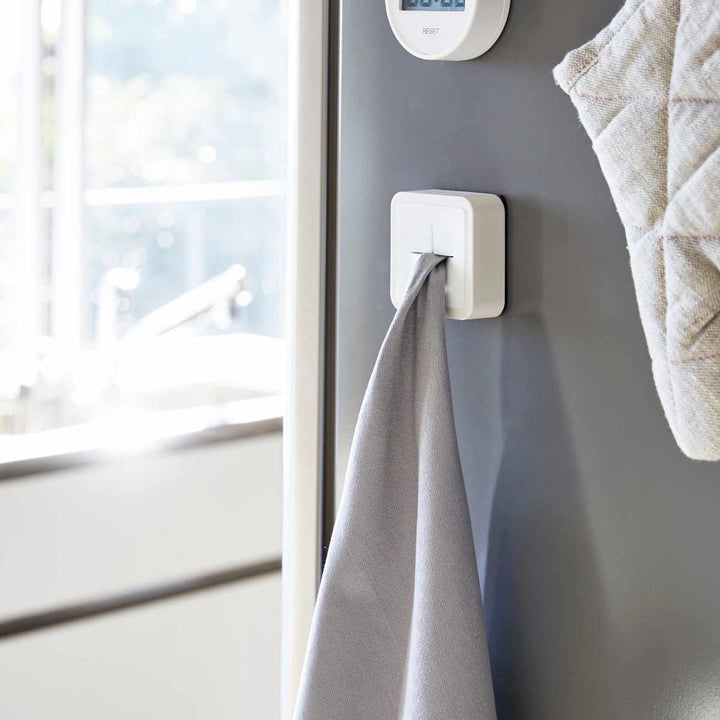 山崎実業AQUAマグネットキッチンタオルホルダーアクアホワイト