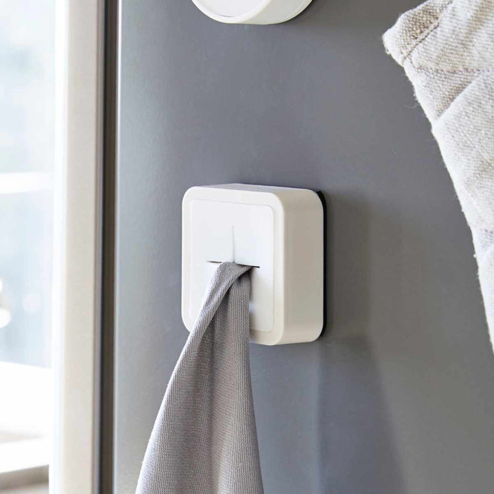 山崎実業AQUAマグネットキッチンタオルホルダーアクアホワイト