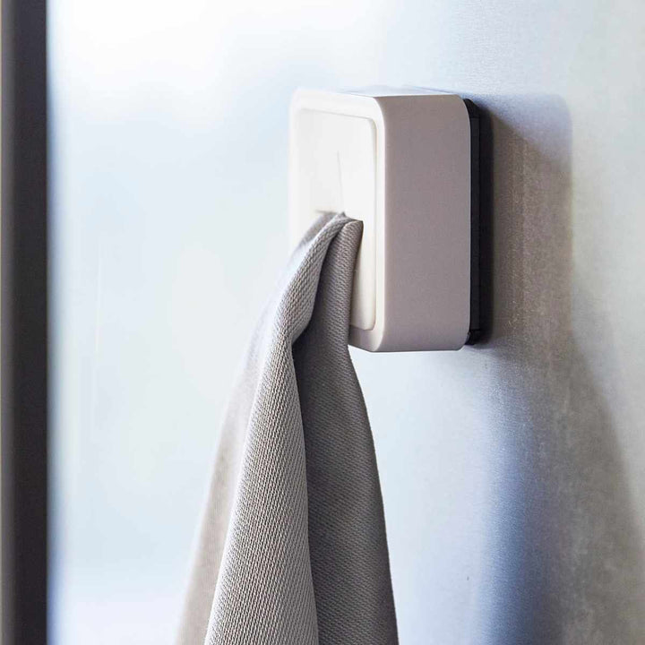 山崎実業AQUAマグネットキッチンタオルホルダーアクアホワイト