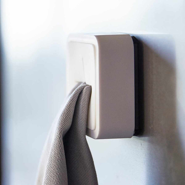 山崎実業AQUAマグネットキッチンタオルホルダーアクアホワイト