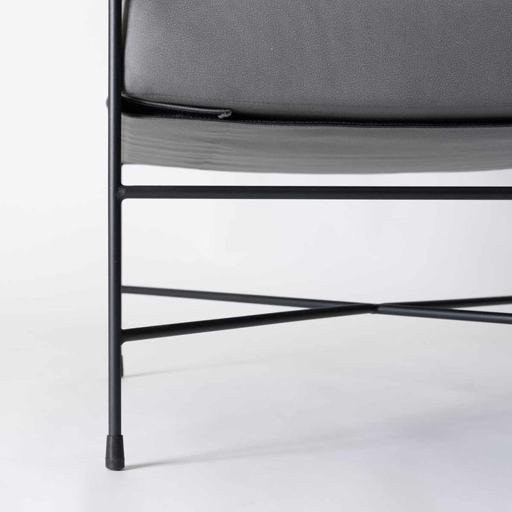 ラウンジチェア座面高43cm肘付リビングチェアアニスform