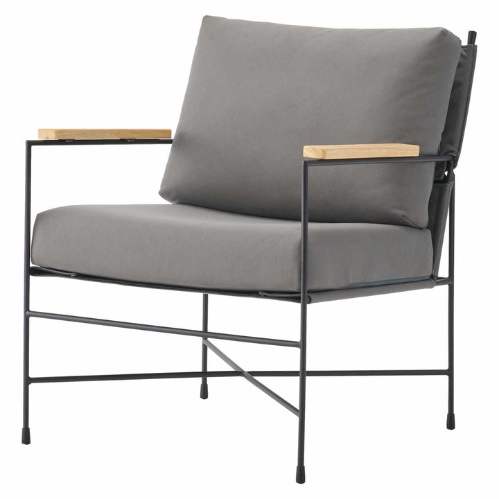 ラウンジチェア座面高43cm肘付リビングチェアアニスform