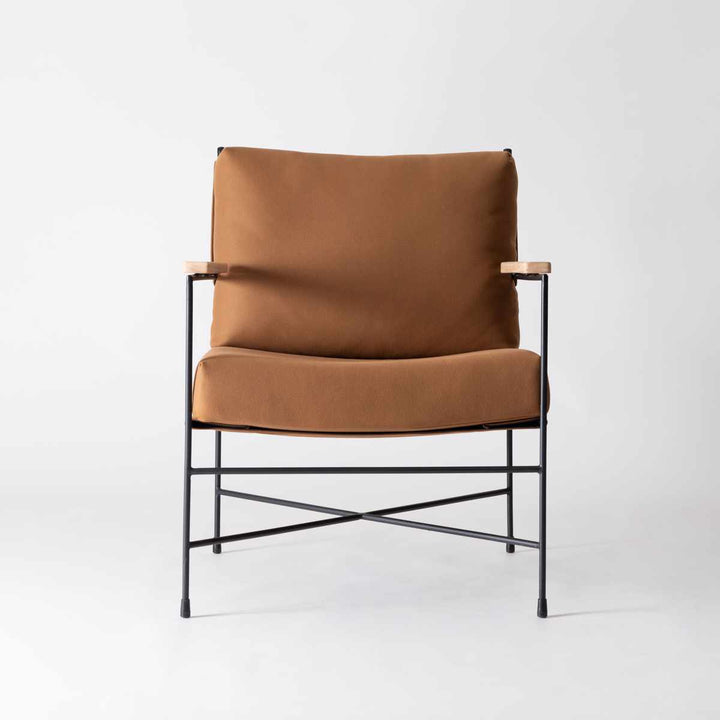 ラウンジチェア座面高43cm肘付リビングチェアアニスform