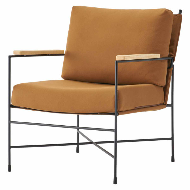 ラウンジチェア座面高43cm肘付リビングチェアアニスform