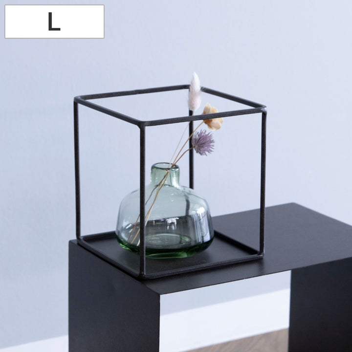 フレームジョセフアイアンディスプレイワイヤーフレームキューブLサイズ