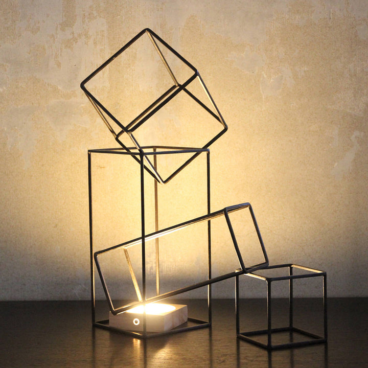 フレームジョセフアイアンディスプレイワイヤーフレームキューブLサイズ