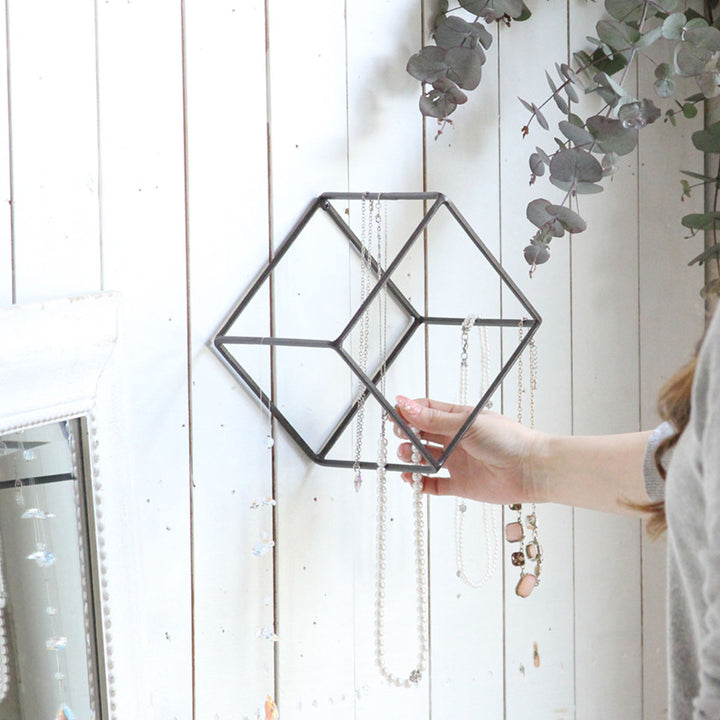 フレームジョセフアイアンディスプレイワイヤーフレームキューブLサイズ