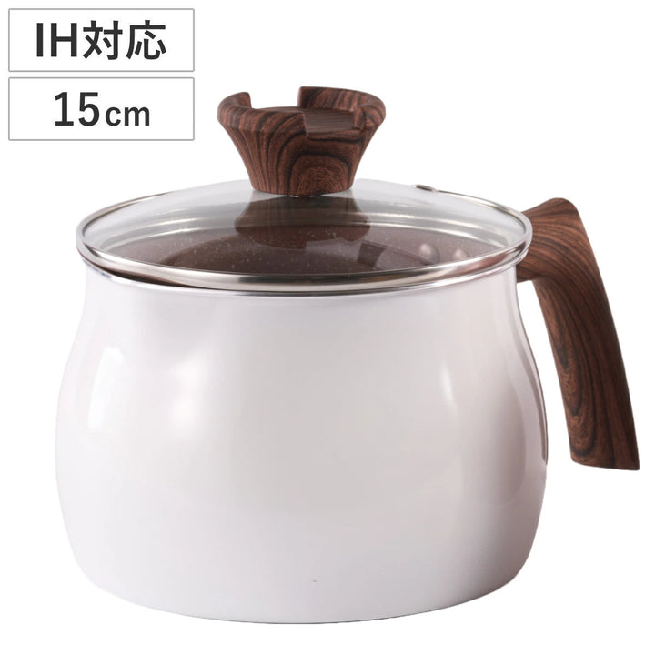 マルチポット15cmIH対応ホワイトマルチポットパン