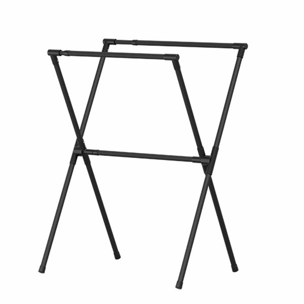 物干しポーリッシュブラック伸縮布団干し2枚X型屋外折りたたみ