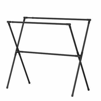 物干し ポーリッシュ ブラック 伸縮 布団干し 4枚 X型 屋外 折りたたみ