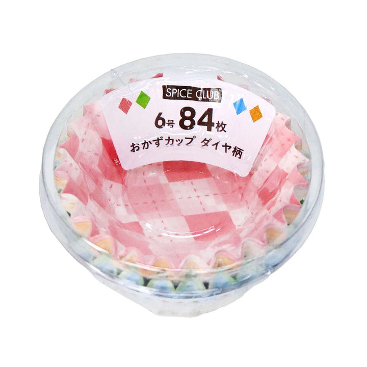 おかずカップダイヤ柄6号84枚入SCおかずカップ