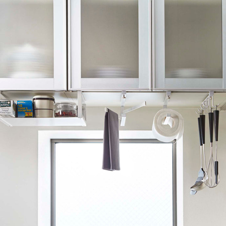 山崎実業Plate戸棚下収納ラックプレートホワイト