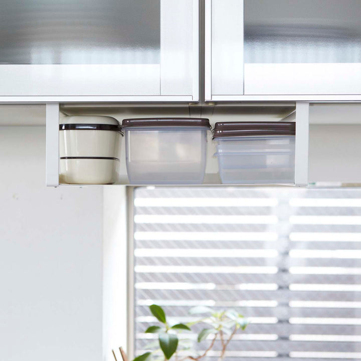 山崎実業Plate戸棚下収納ラックプレートホワイト