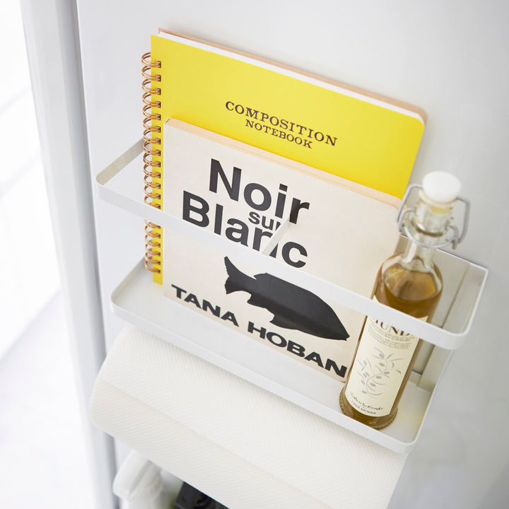 山崎実業Plateマグネット冷蔵庫サイドラックプレート