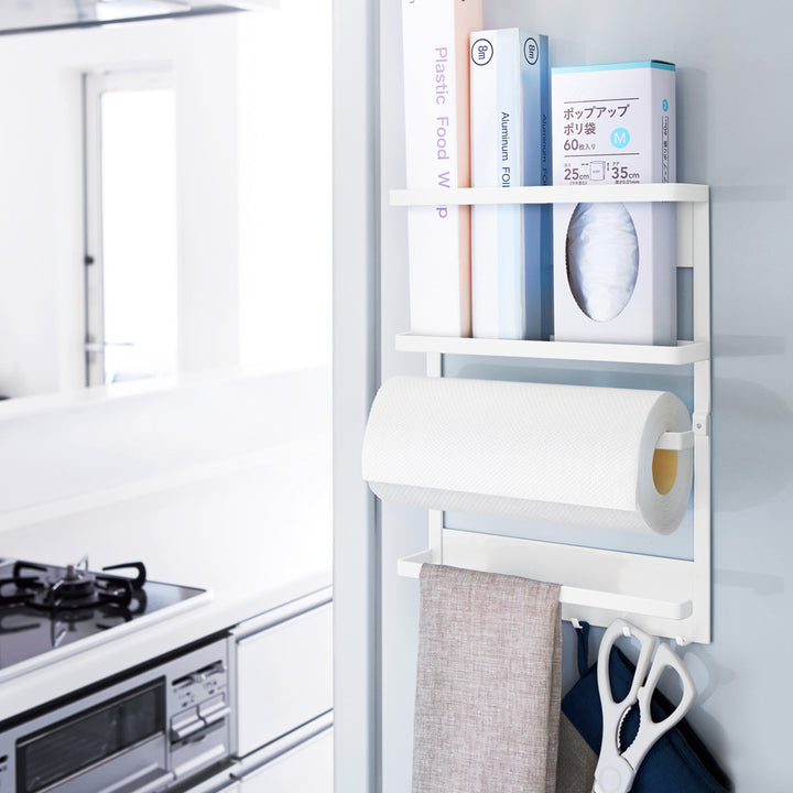 山崎実業Plateマグネット冷蔵庫サイドラックプレート