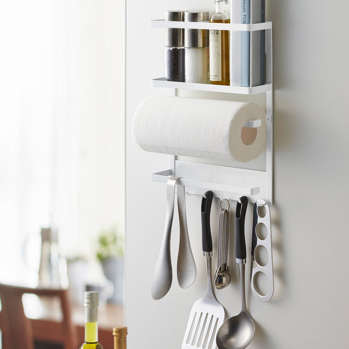 山崎実業Plateマグネット冷蔵庫サイドラックプレート