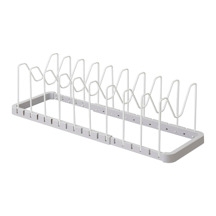 山崎実業Plateシンク下伸縮鍋蓋＆フライパンスタンドプレート