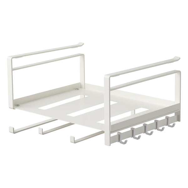 山崎実業Plate戸棚下多機能ラックプレートホワイト