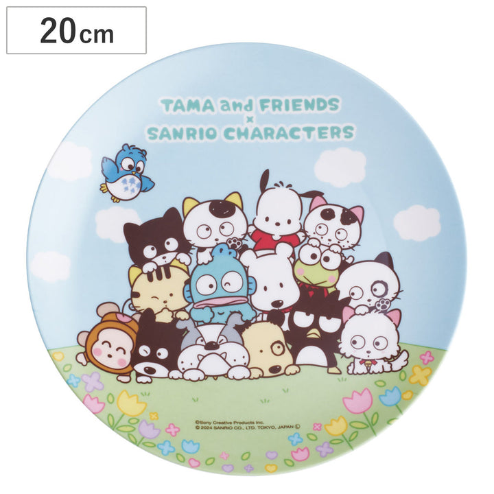プレート薄肉メラミンプレートタマ×サンリオキャラクターズ