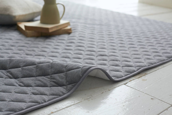 ラグFabtheHome130×190cmヘリンボーンニット洗える