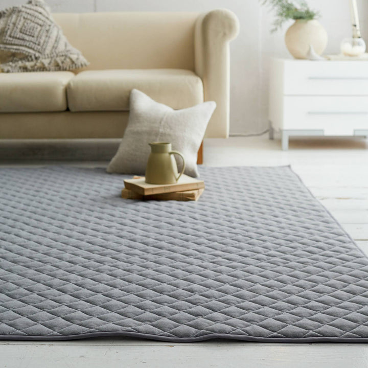 ラグFabtheHome190×240cmヘリンボーンニット洗える