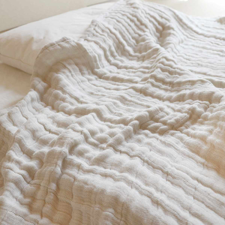 ガーゼケットシングルコットンリネン無添加日本製