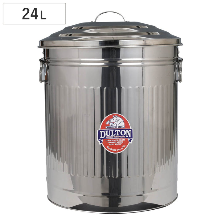 ダルトンゴミ箱24Lフタ付ステンレス製ガベージカンLサイズ