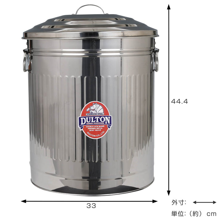 ダルトンゴミ箱24Lフタ付ステンレス製ガベージカンLサイズ