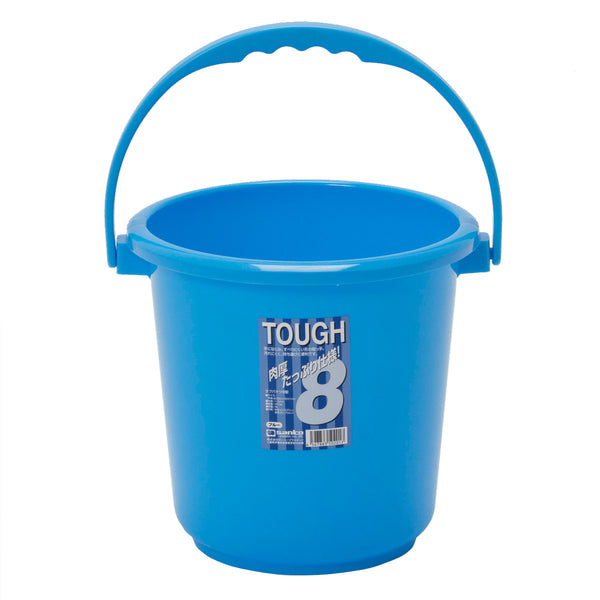 バケツ本体8L目盛り付き握りやすいニュータフバケツ