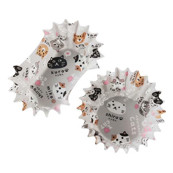 おかずカップ抗菌お弁当カップネコのあつまり丸小判セット