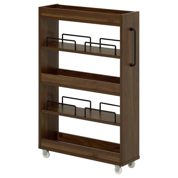 隙間収納ワゴン幅16cmロータイプキャスター付