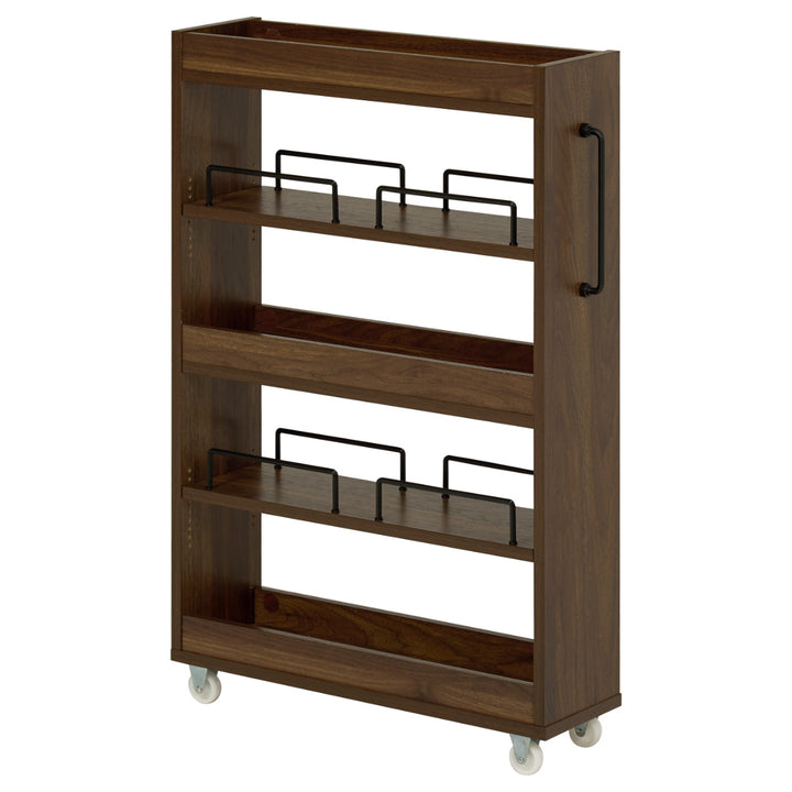 隙間収納ワゴン幅16cmロータイプキャスター付