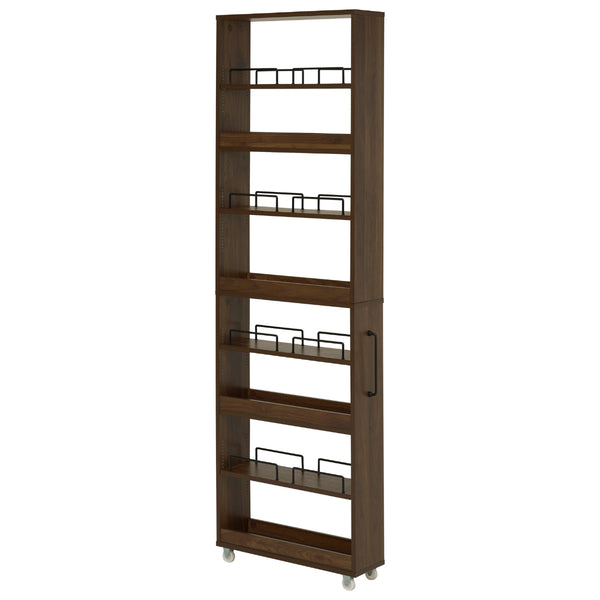 隙間収納ワゴン幅16cmハイタイプキャスター付