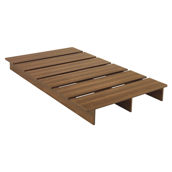 ローベッドセミダブル幅140cmステージベッド余白デザイン