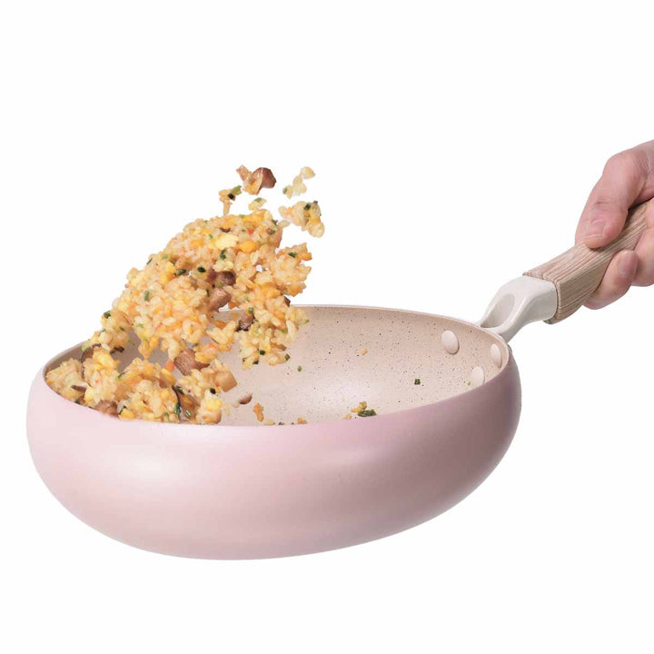 フライパン24cmIH対応ちゃーぱんマーブルダイヤモンド加工