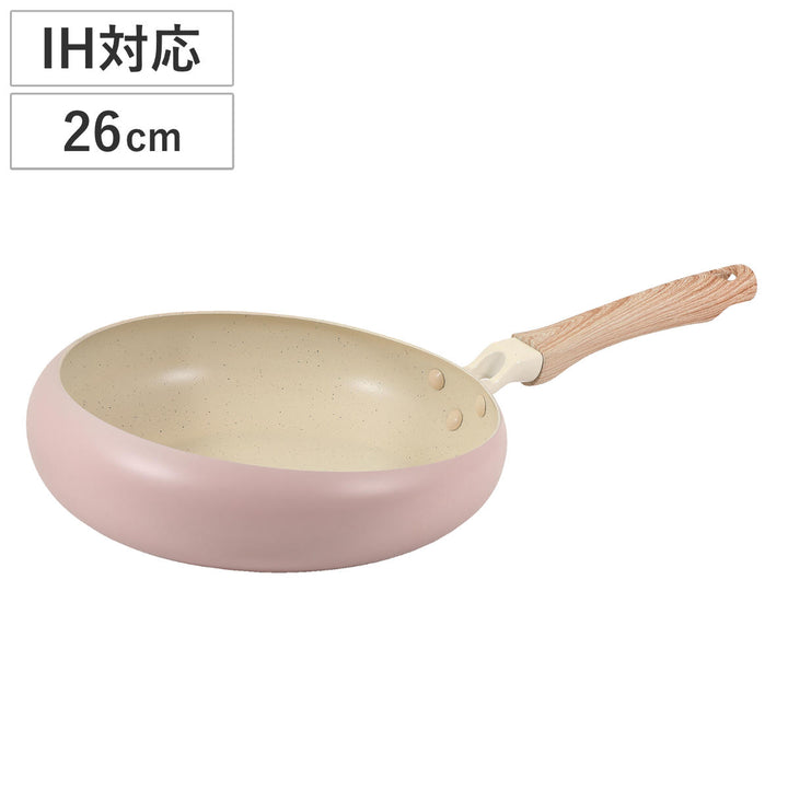 フライパン26cmIH対応ちゃーぱんマーブルダイヤモンド加工