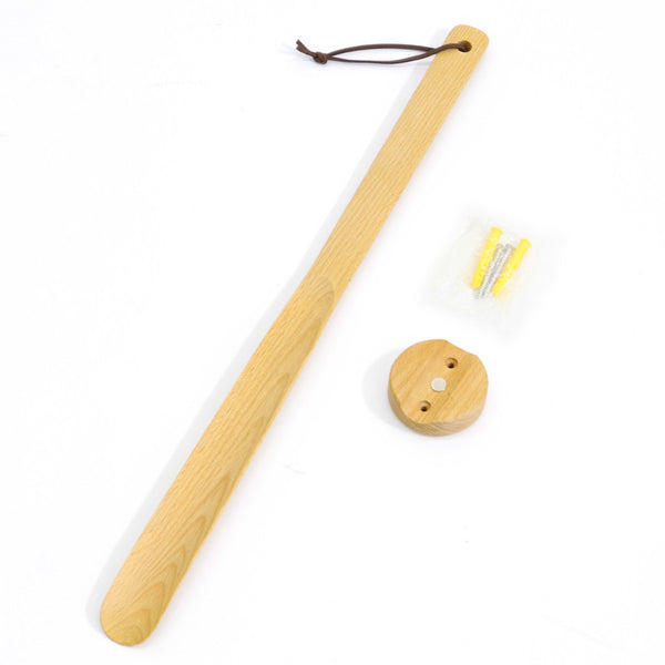 靴べら50cmマグネットでくっつく靴ベラ木製磁石