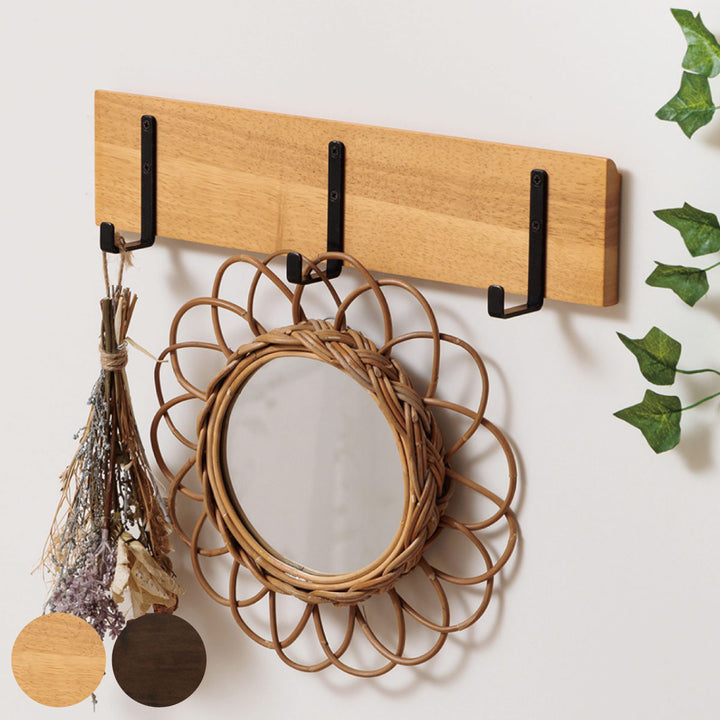 フックデコフックマグネットウォールフックフック3連壁掛け幅38cm