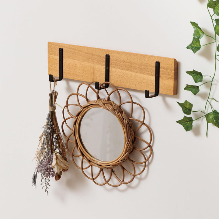 フックデコフックマグネットウォールフックフック3連壁掛け幅38cm