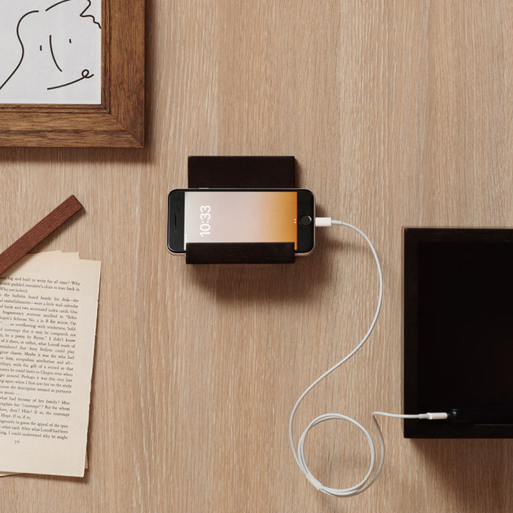 棚壁掛けタナデコミニマグネット小物収納トレーラック木製幅10cm